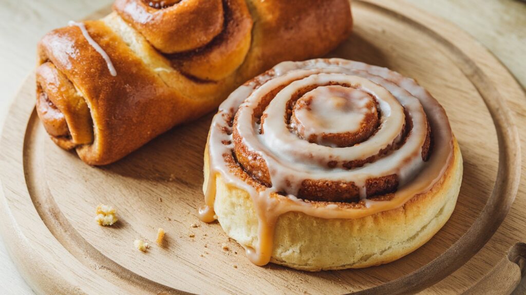 What is the difference between cinnamon bun and cinnamon roll?