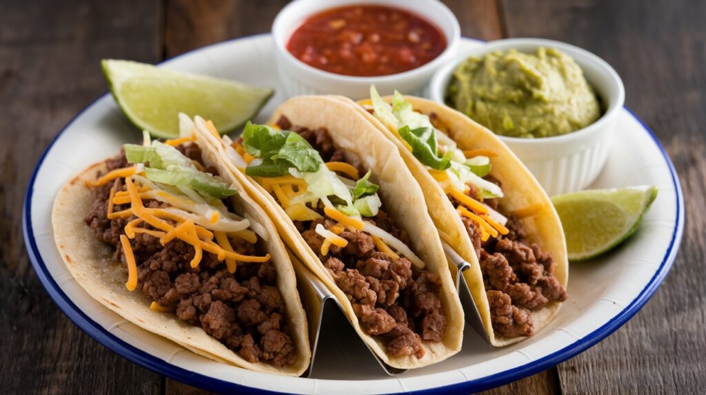 What kind of meat is used for beef tacos?